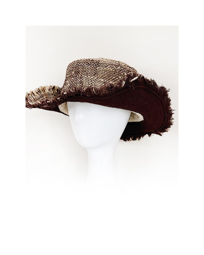 Chapeau en chanvre 100% naturel, fibre solide et durable