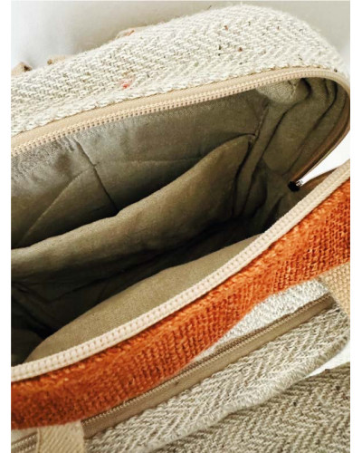 Sac à dos 100% chanvre, artisanat népalais