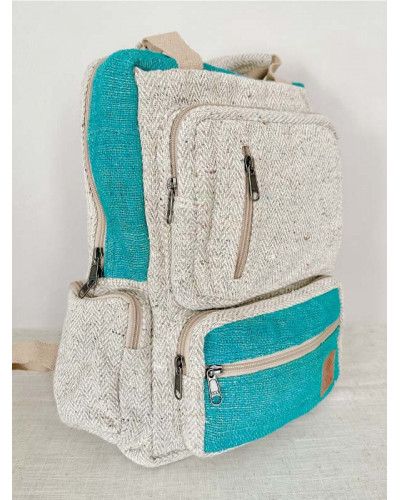 Sac à dos 100% chanvre, artisanat népalais