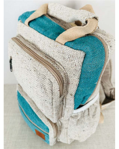 Sac à dos 100% chanvre, artisanat népalais