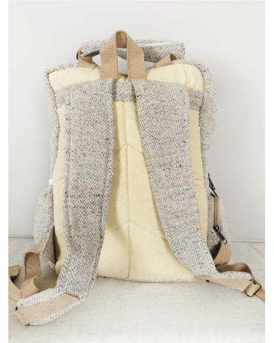Sac à dos 100% chanvre, artisanat népalais