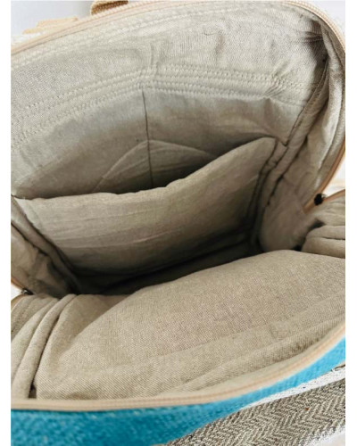 Sac à dos 100% chanvre, artisanat népalais