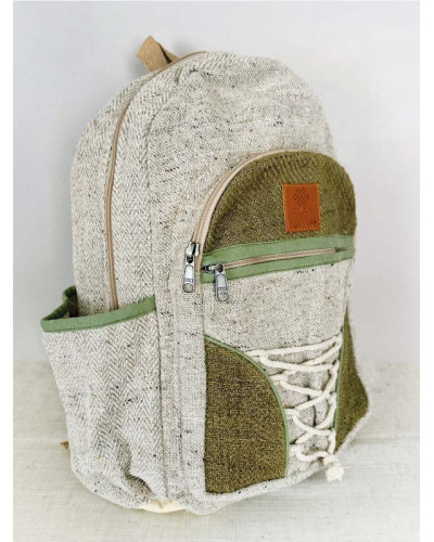 Sac à dos 100% chanvre, artisanat népalais