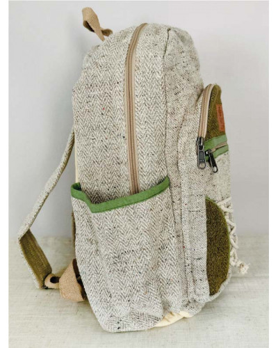 Sac à dos 100% chanvre, artisanat népalais