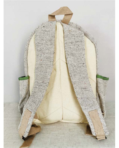 Sac à dos 100% chanvre, artisanat népalais
