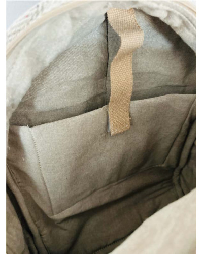 Sac à dos 100% chanvre, artisanat népalais