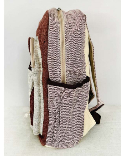 Sac à dos 100% chanvre, artisanat népalais