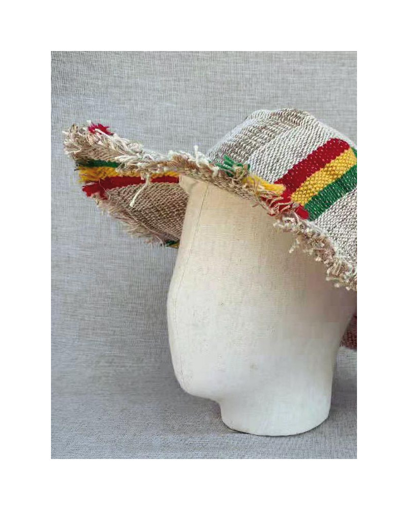 Chapeau en chanvre 100% naturel, fibre solide et durable
