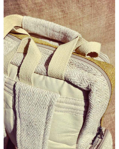 Sac à dos 100% chanvre, artisanat népalais