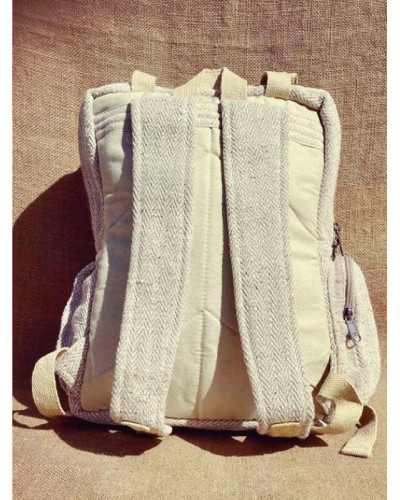 Sac à dos 100% chanvre, artisanat népalais