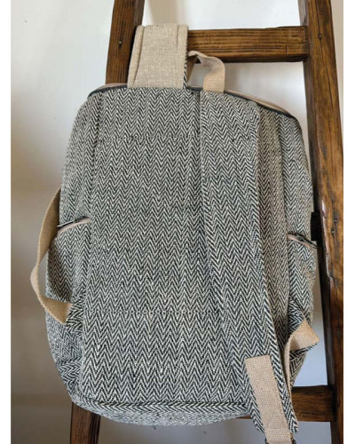 Sac à dos 100% chanvre, artisanat népalais