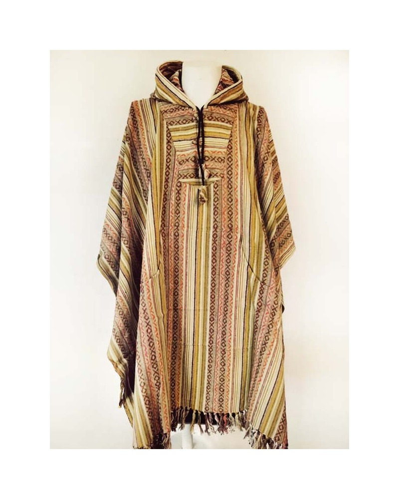 Poncho 100% coton
