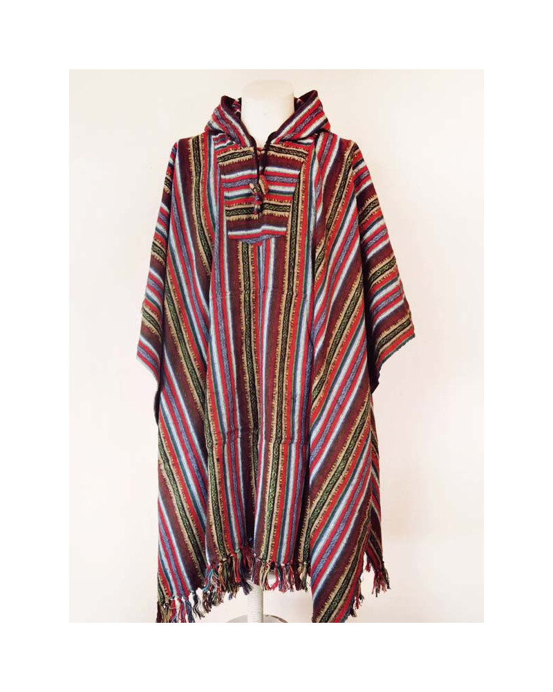 Poncho 100% coton