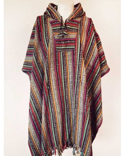 Poncho 100% coton