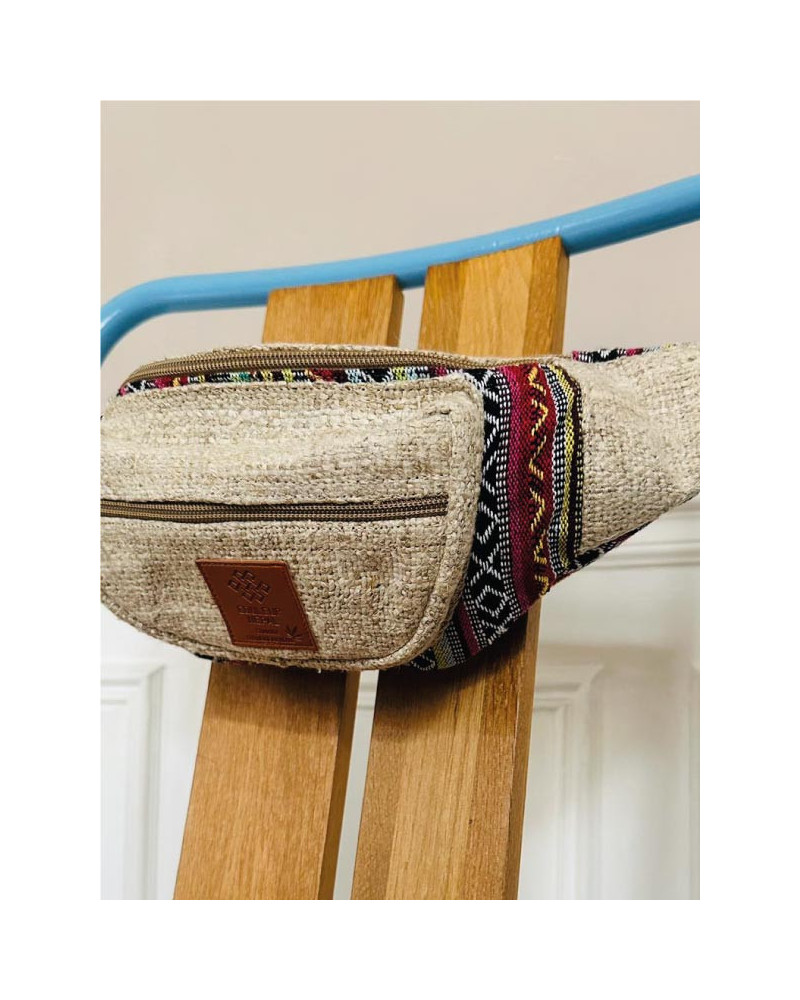 Sac banane en chanvre naturel