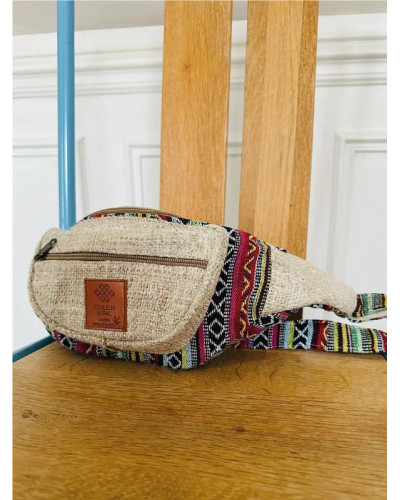 Sac banane en chanvre naturel