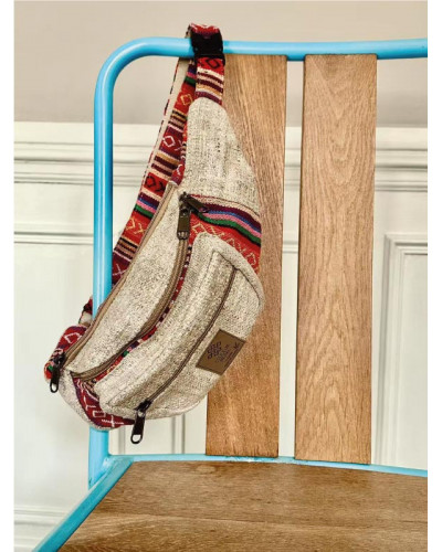 Sac banane en chanvre naturel