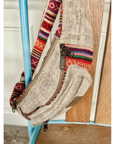 Sac banane en chanvre naturel