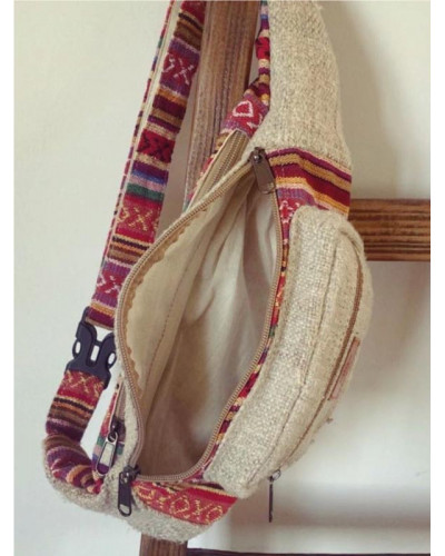 Sac banane en chanvre naturel