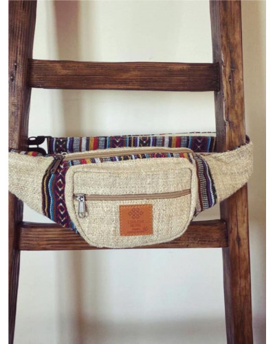 Sac banane en chanvre naturel