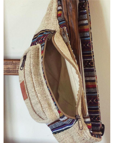 Sac banane en chanvre naturel