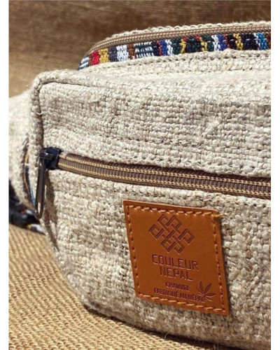 Sac banane en chanvre naturel