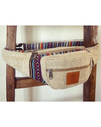 Sac banane en chanvre naturel