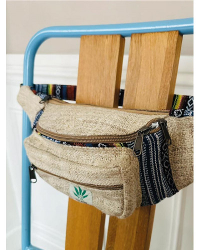 Sac banane en chanvre naturel