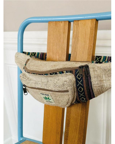 Sac banane en chanvre naturel