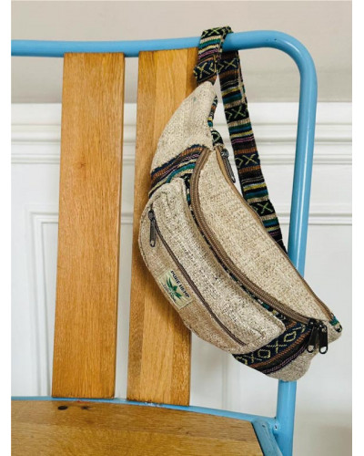 Sac banane en chanvre naturel