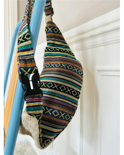 Sac banane en chanvre naturel