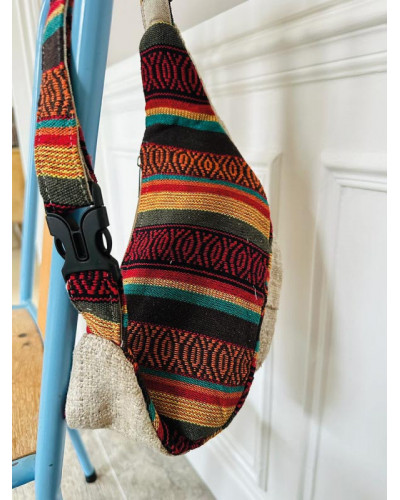 Sac banane en chanvre naturel