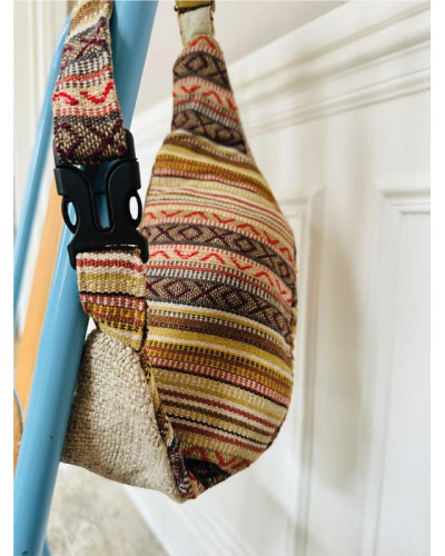 Sac banane en chanvre naturel