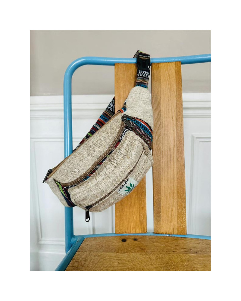 Sac banane en chanvre naturel