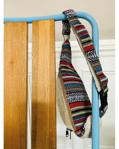 Sac banane en chanvre naturel