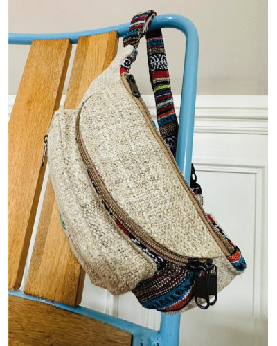 Sac banane en chanvre naturel