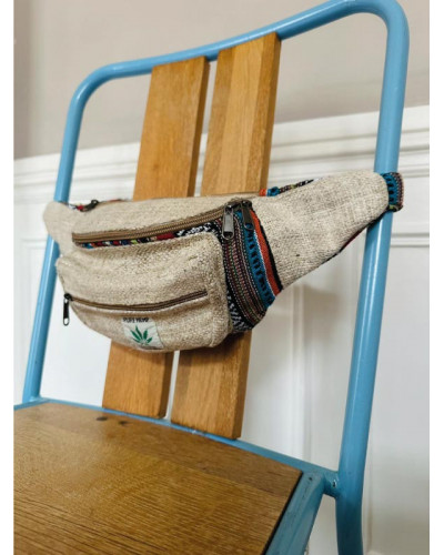 Sac banane en chanvre naturel