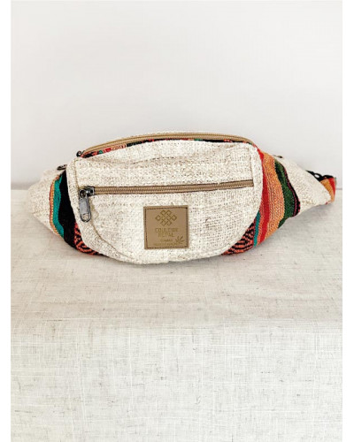 Sac banane en chanvre naturel