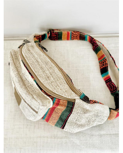 Sac banane en chanvre naturel