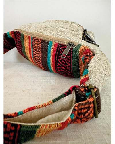 Sac banane en chanvre naturel