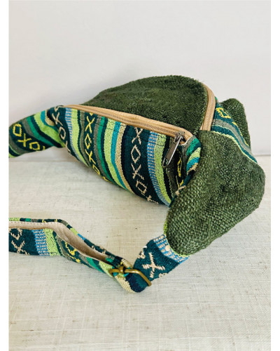 Sac banane 100% chanvre, fabriqué au Népal avec amour par nos artisans népalais