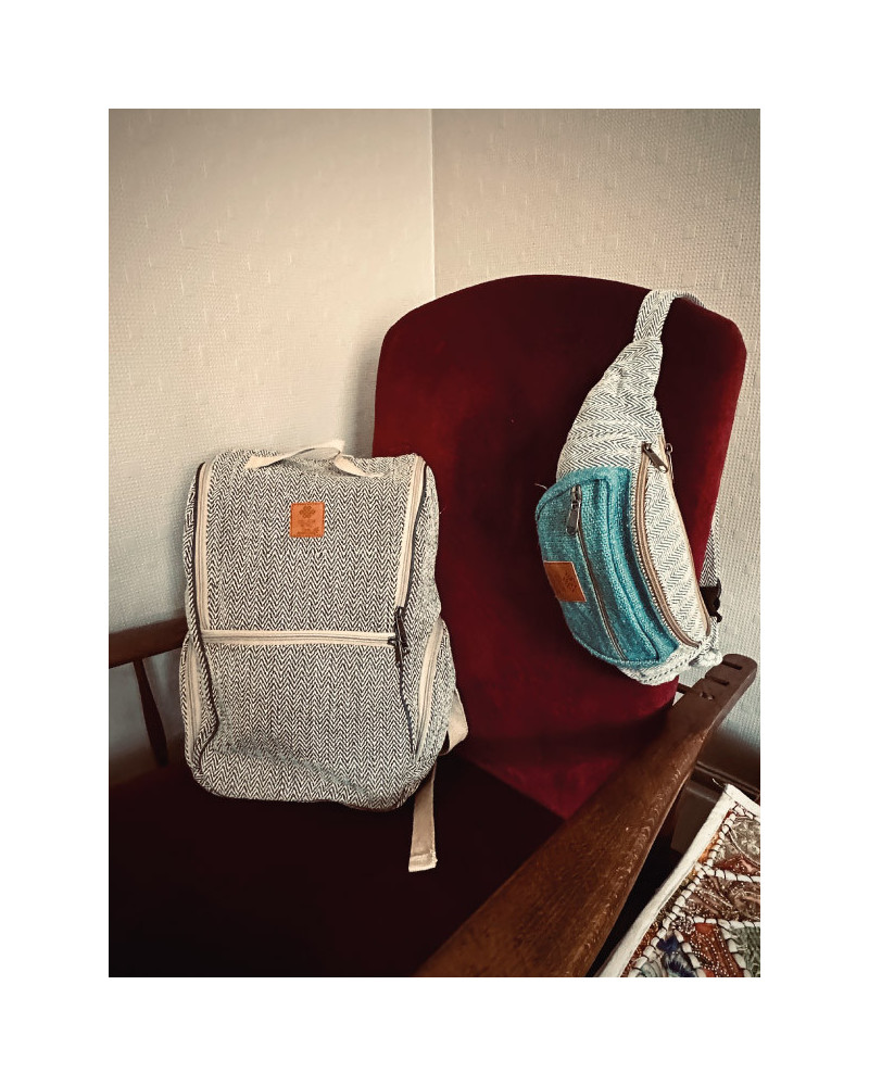 Sac banane en chanvre naturel