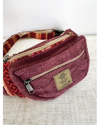 Sac banane en chanvre naturel