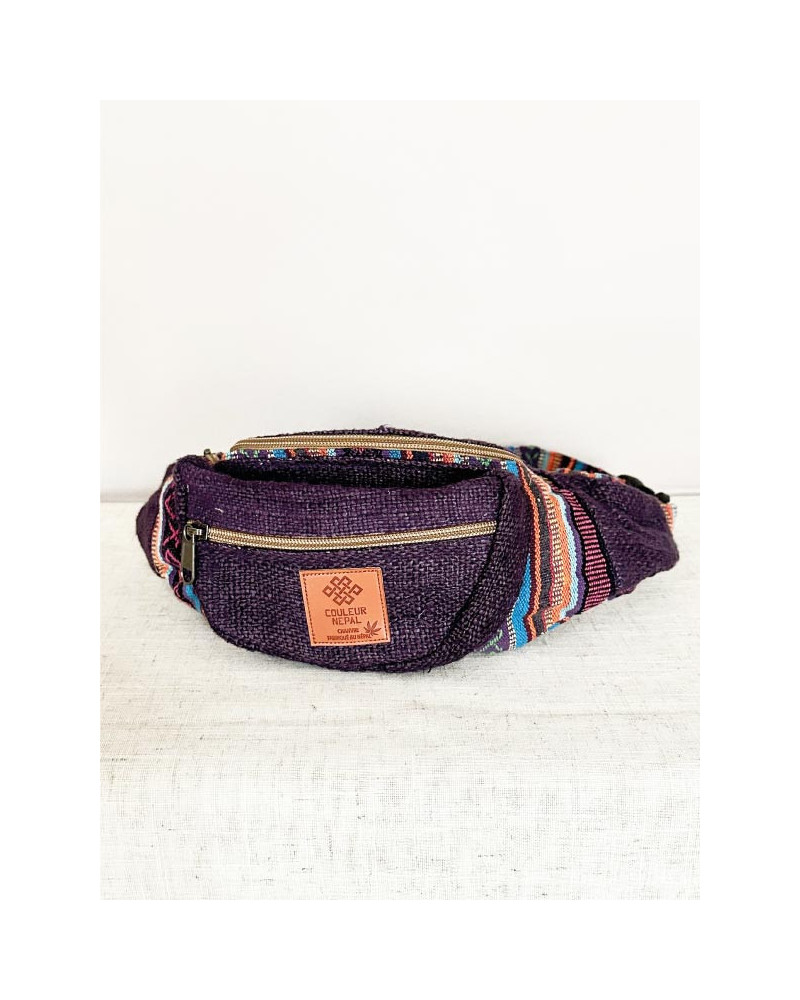 Sac banane en chanvre naturel