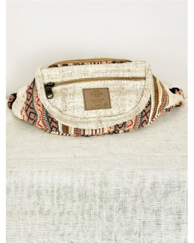 Sac banane en chanvre naturel