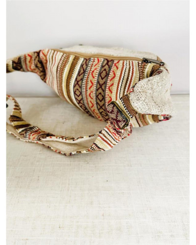 Sac banane en chanvre naturel