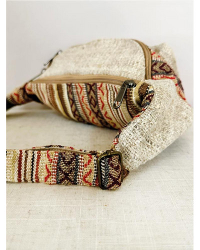 Sac banane en chanvre naturel