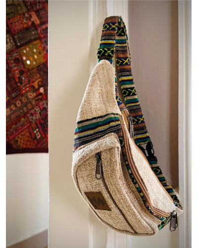 Sac banane en chanvre naturel