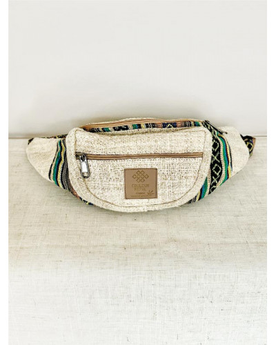 Sac banane en chanvre naturel