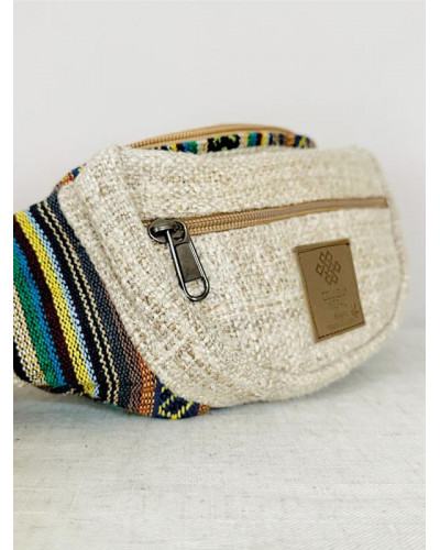 Sac banane en chanvre naturel